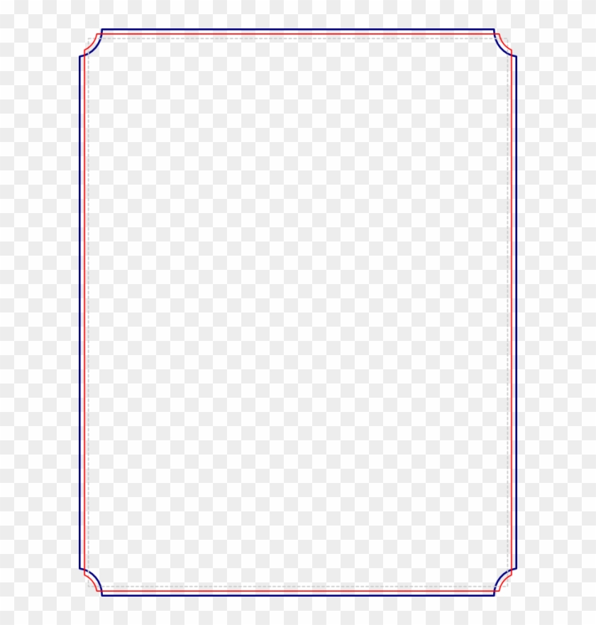 Pin Red Border Clipart - Paper Product #805714