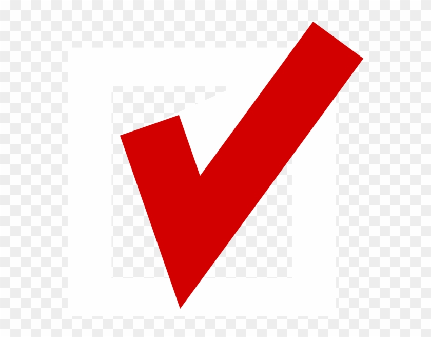 Red Tick In White Box Clip Art At Clkercom Vector Online - Red Tick In Box #805802