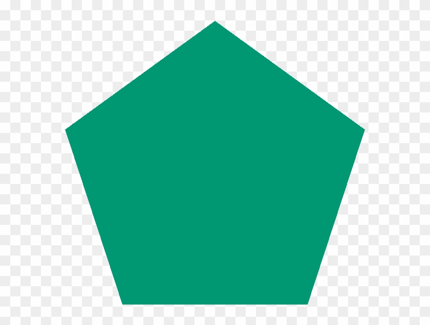 Pentagon Clipart Green - Green Pentagon Transparent Background #806489