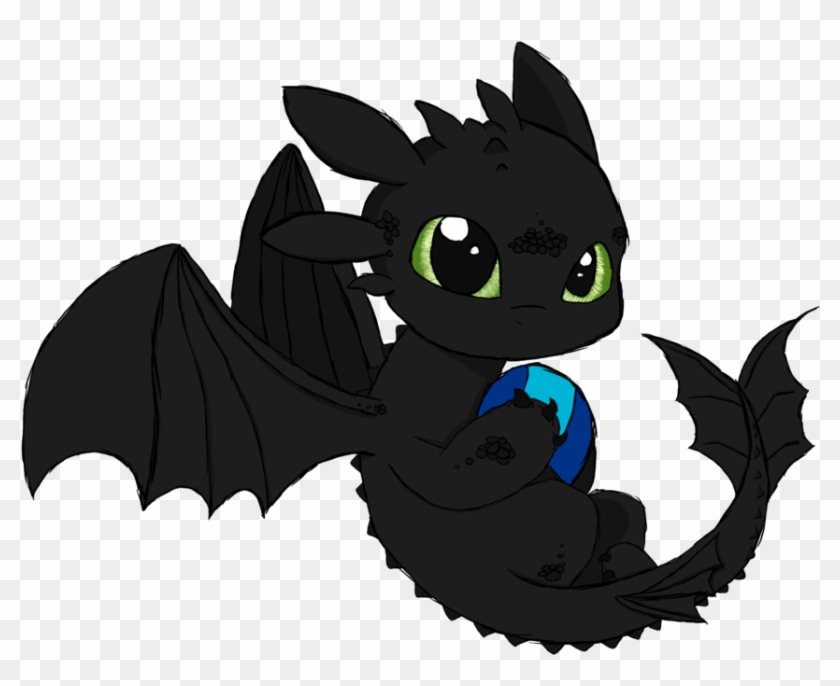 Toothless With Ball By Xxbrandonluvaxx - Toothless How To Train Your Dragon #806822