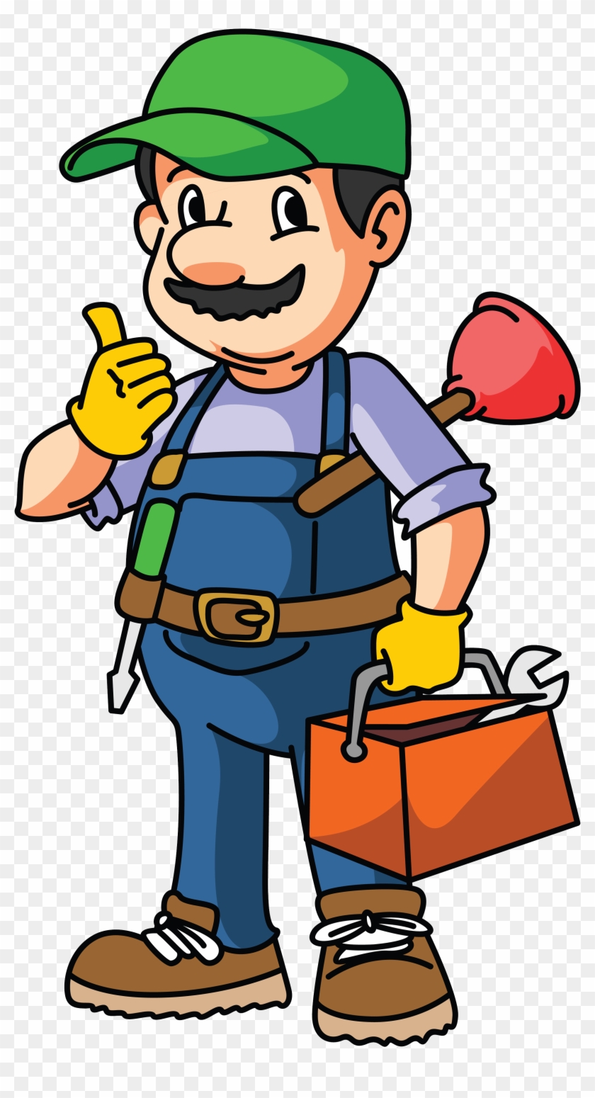 Call - Plumber Cartoon #807384