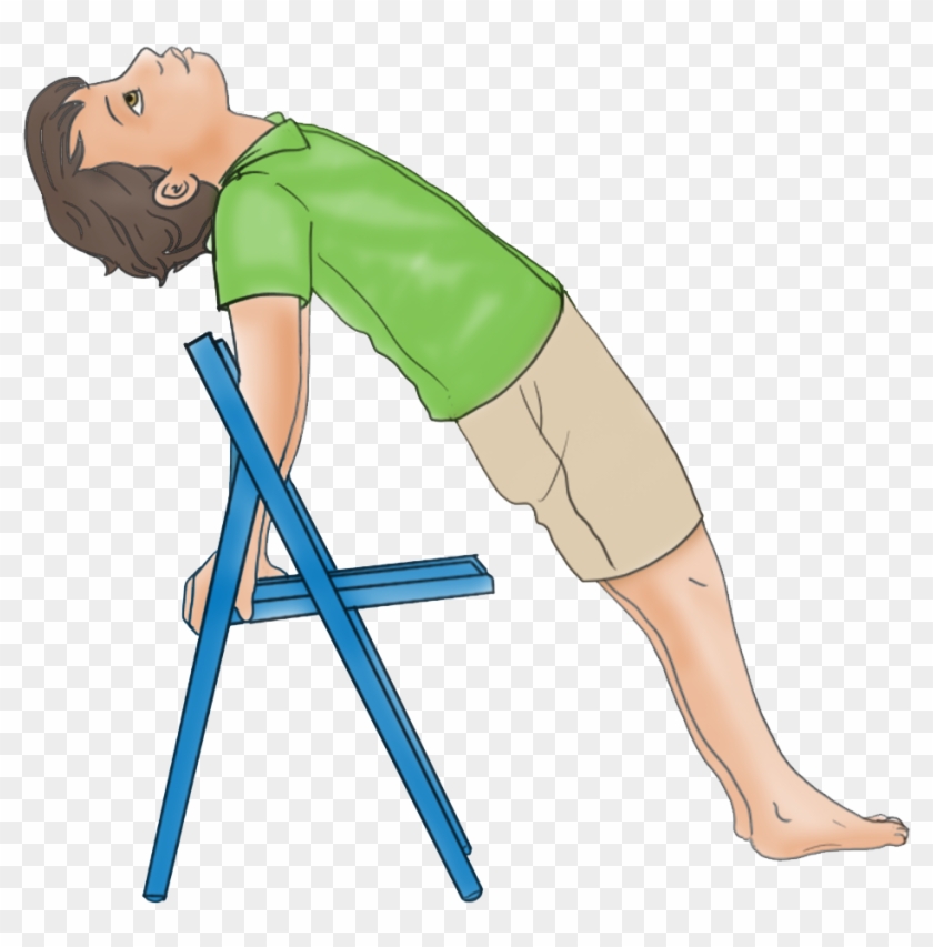 Reverse Plank Pose Using A Chair - Simple Yoga Poses In The Chair #807578