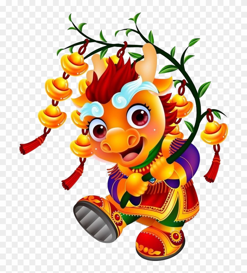 Chinese Dragon Cartoon Illustration - Chinese Dragon Cartoon Illustration #807829