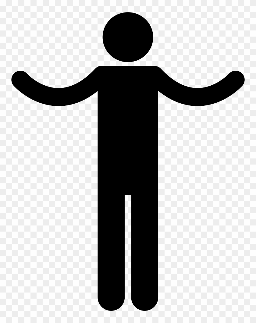 Silhouette With Spread Arms Comments - Person With Open Arms #807852