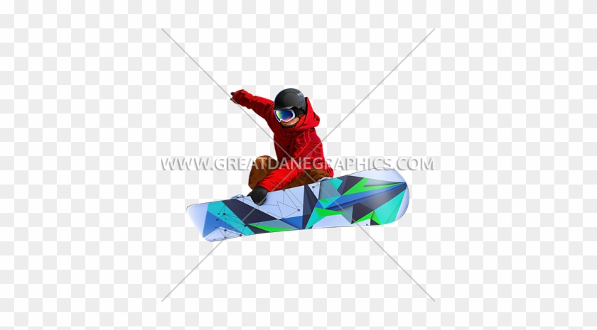 Snowboarder Grab - Printed T-shirt #808009