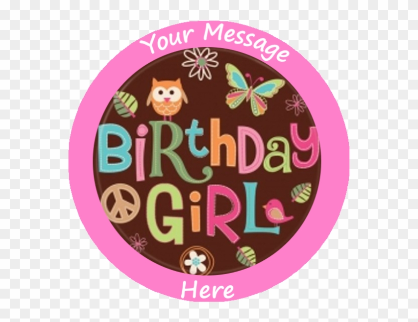 Plate 9 Inches Hippie Chick Birthday #808613
