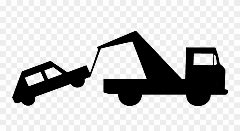 Tow Truck Clipart Black And White - Tow Truck Clipart Black And White #809606