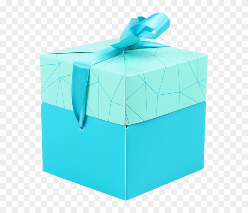 Lovly® Box, Facet, Pop-up, 10x10x10cm, Zeegroen - Lovly Box, Facet, Pop-up10x10x10cm, Zeegroen #810499