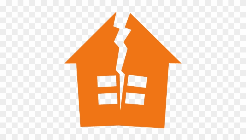Construction/building Failure Analysis & Reporting - Broken House Vector #810678