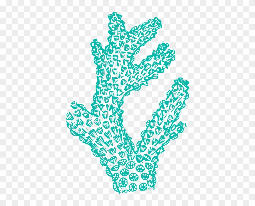 Teal Coral Clip Art At Clker - Coral Clip Art #811005