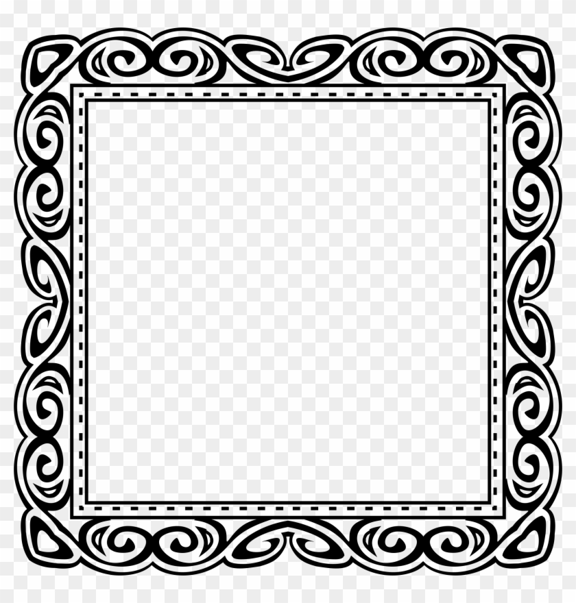 Black Frame Design - Frame Clipart Black And White #813375