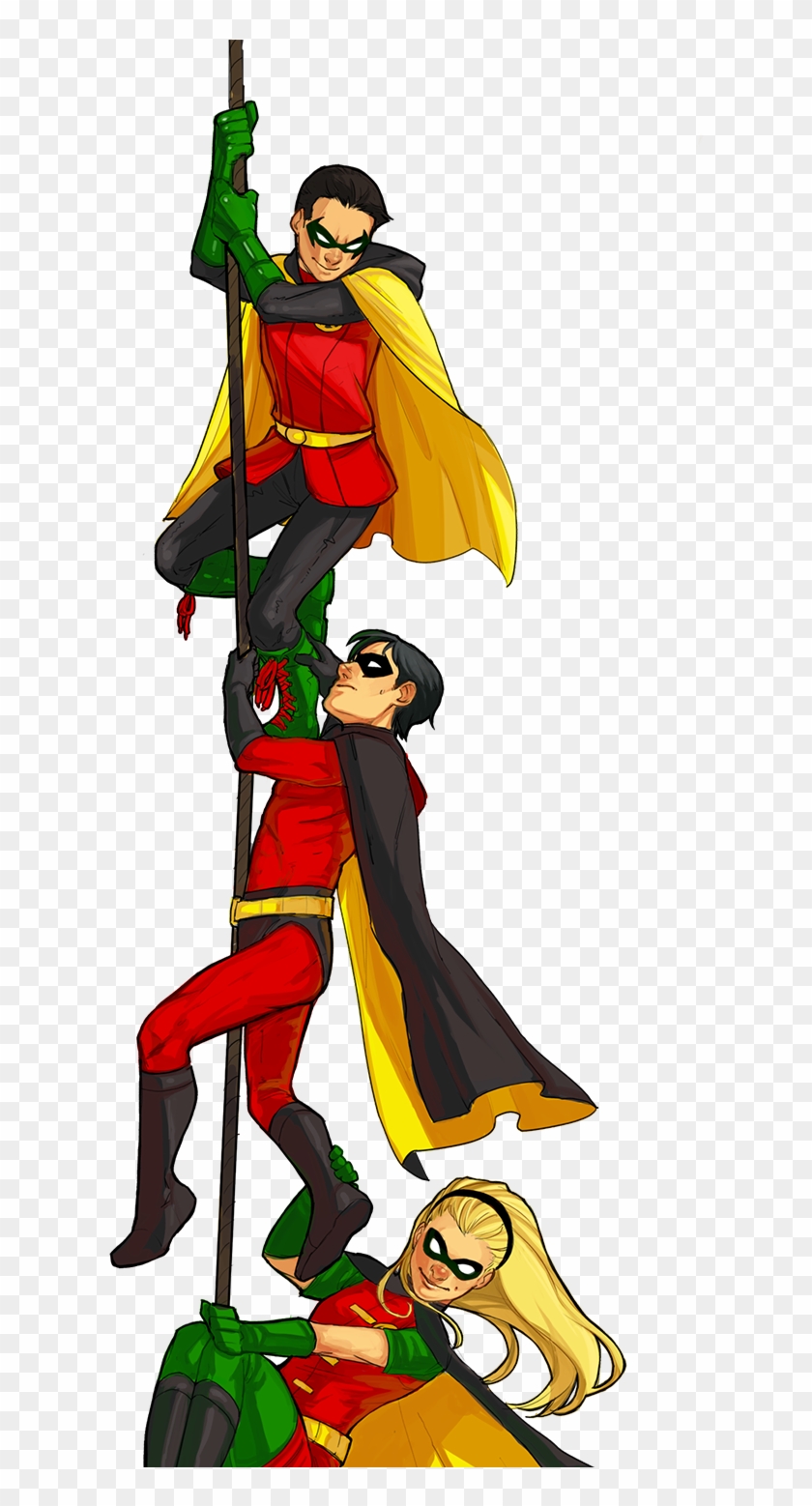 Robins - Dick Grayson Jason Todd Tim Drake Stephanie Brown Damian #813372