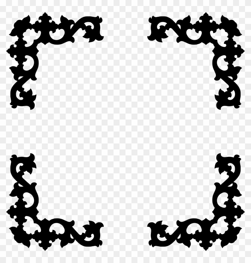 Frame Clipart Silhouette - Silhouette Of A Picture Frame #813381