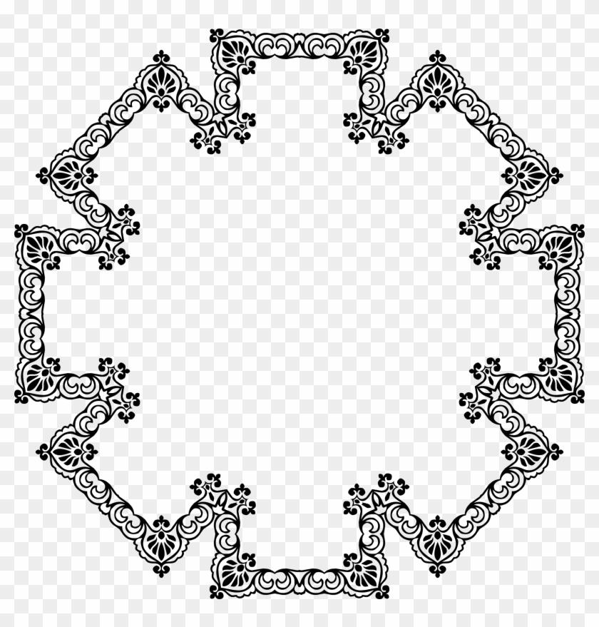 Vintage Frame Design Png - Circle #813396