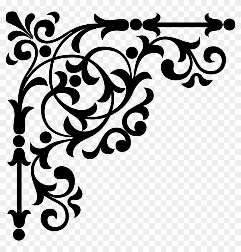 Corner Top Left - Bordes Elegantes Marcos Png #813834