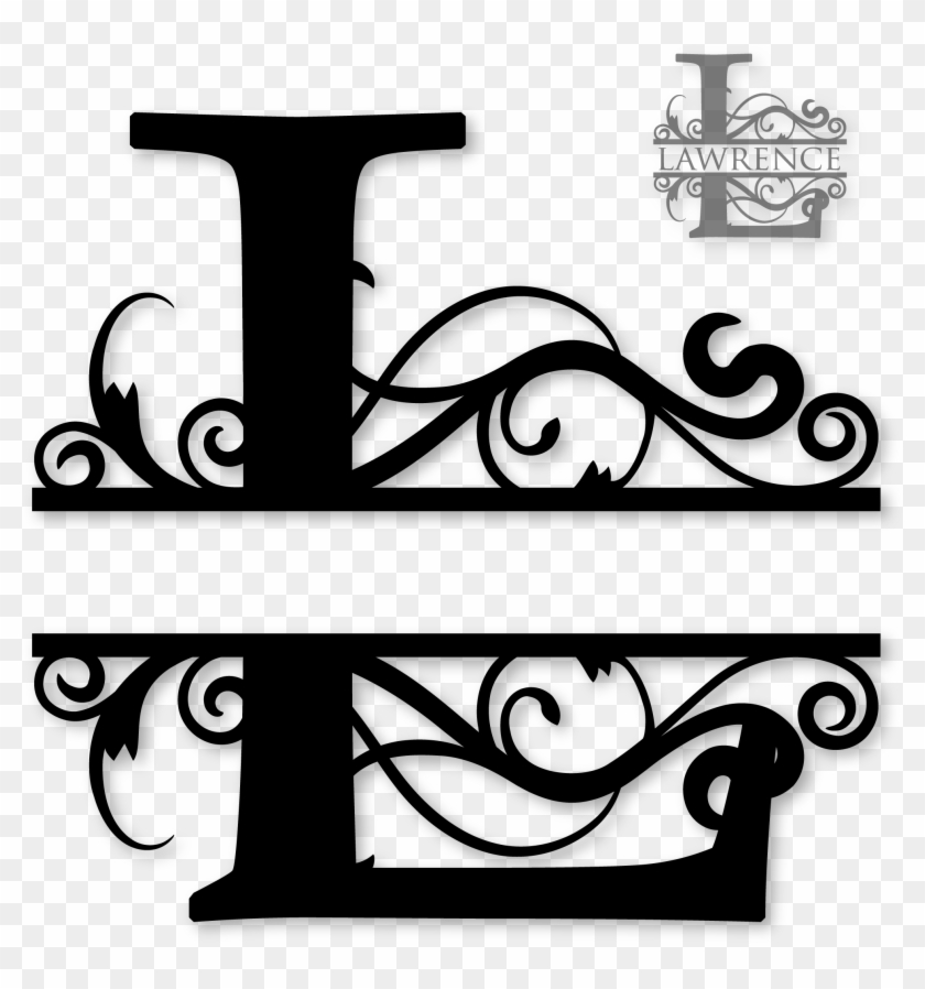 Letter A Split Monogram #813872