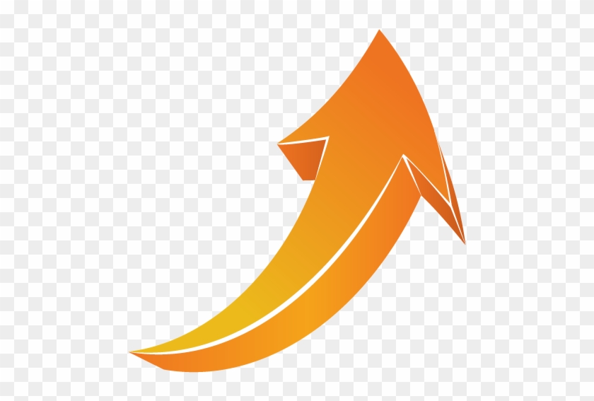 Free 3d Red Curved Arrow - Orange 3d Arrow Png #813887