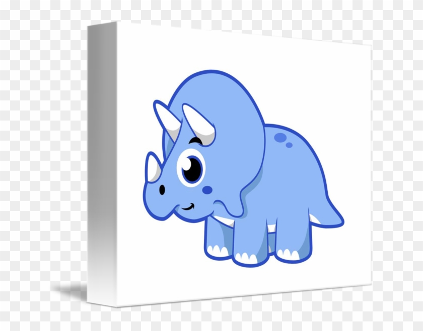 Posterazzi Cute Illustration Of A Triceratops Dinosaur #814557