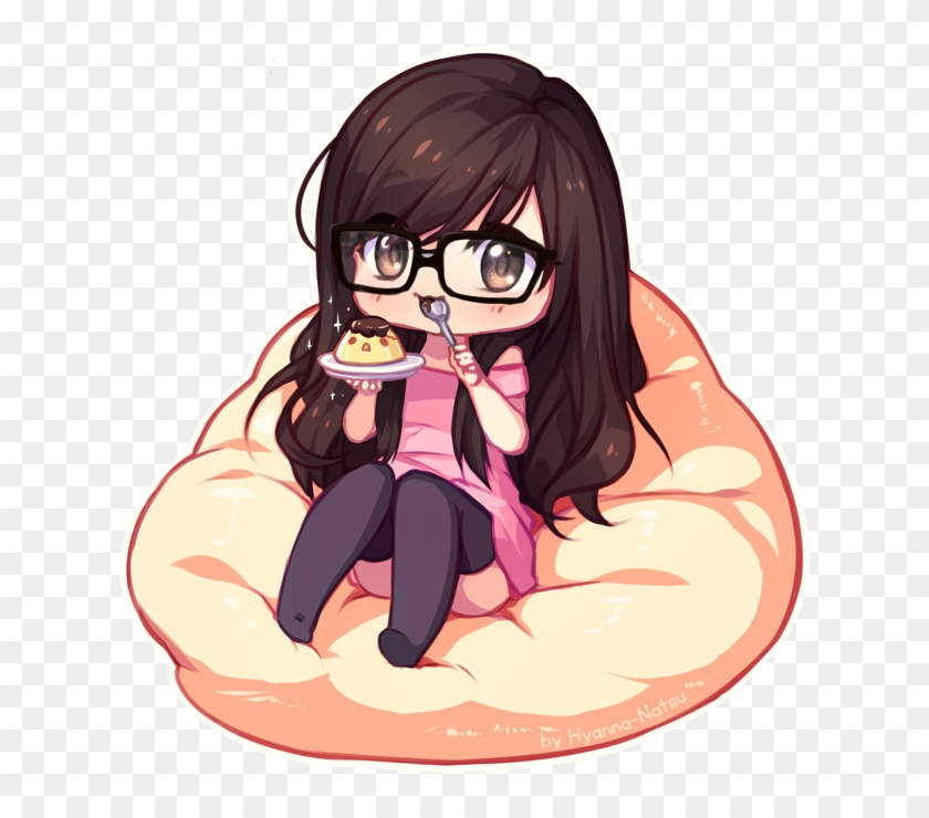   Anime Girl With Brown Hair And Nerd Glasses #815363
