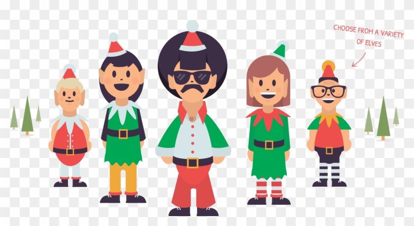 Choose From A Collection Of Santas Elves - Portable Network Graphics #147877