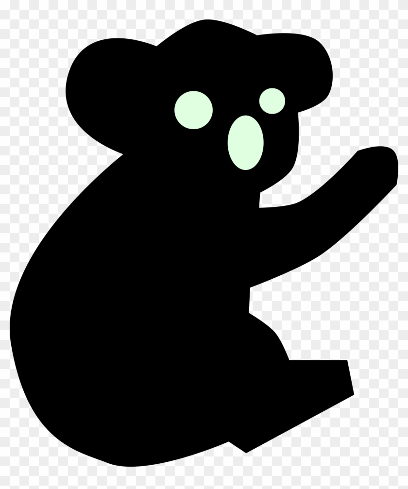 Clipart - Koala Bear Silhouette #148078