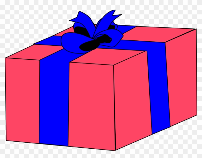 Gift Ribbon Box Pink Present Wrapped Christmas - Gift Box Clip Art #148172