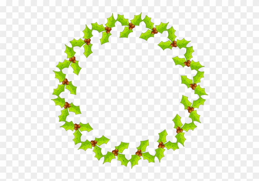 Christmas Holly Wreath Clip Art - Tarjetas Para Imprimir Navidad #148918