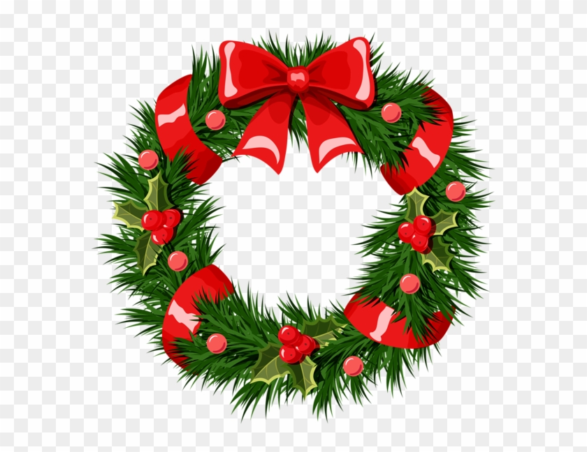 Christmas Clipart Wreath Free - Picnic Table #149676
