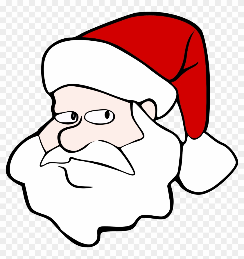 Ryanlerch Santa Scalable Vector Graphics Svg Clip Art - Cartoon Santa Face Png #151504