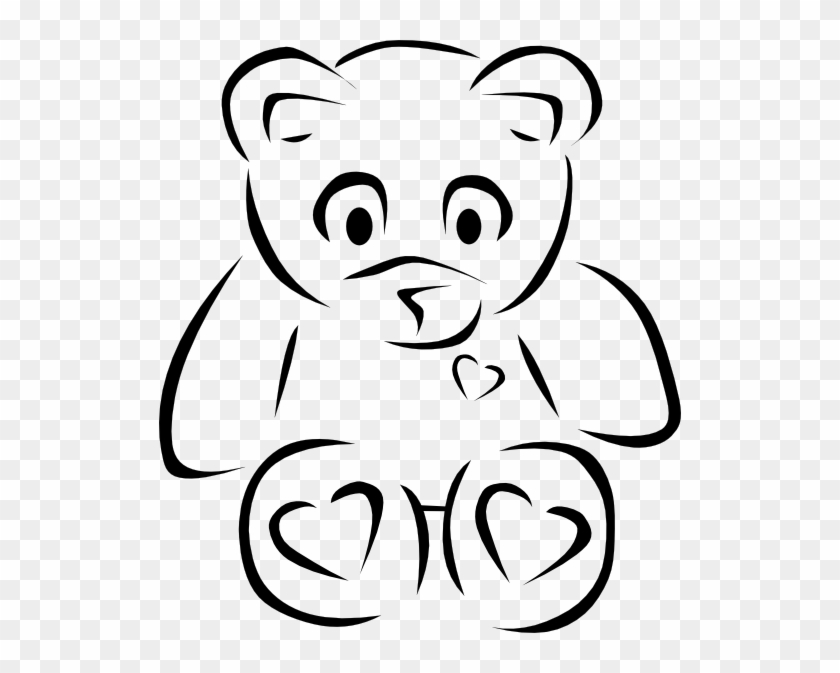 Nice Design Teddy Bear Outline Clip Art At Clker Com - Teddy Bear Clip Art #151523
