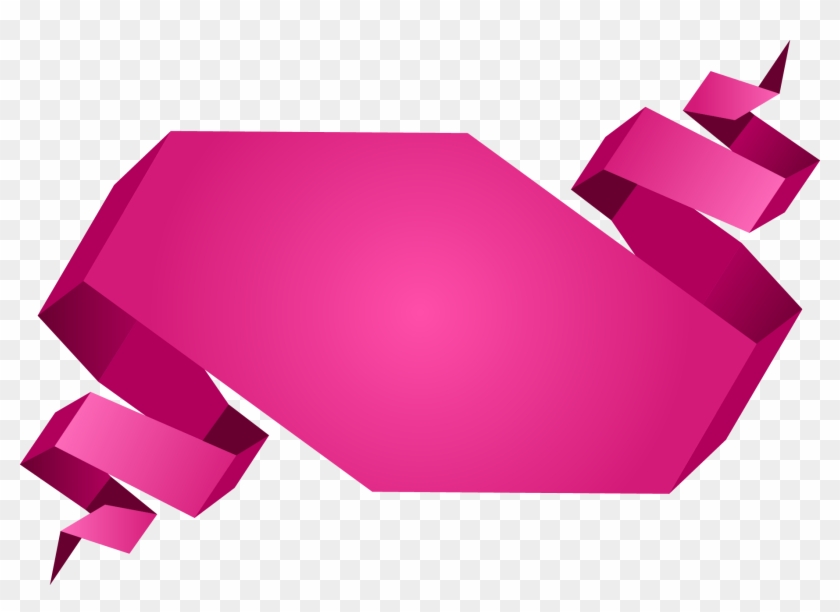 Paper Origami Crane Banner - Origami Ribbon Png #151803