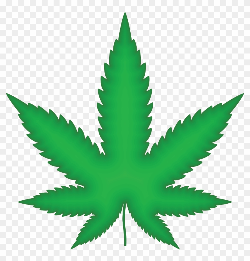 Free Clipart Of A Green Pot Leaf - Free Clipart Of A Green Pot Leaf #152140