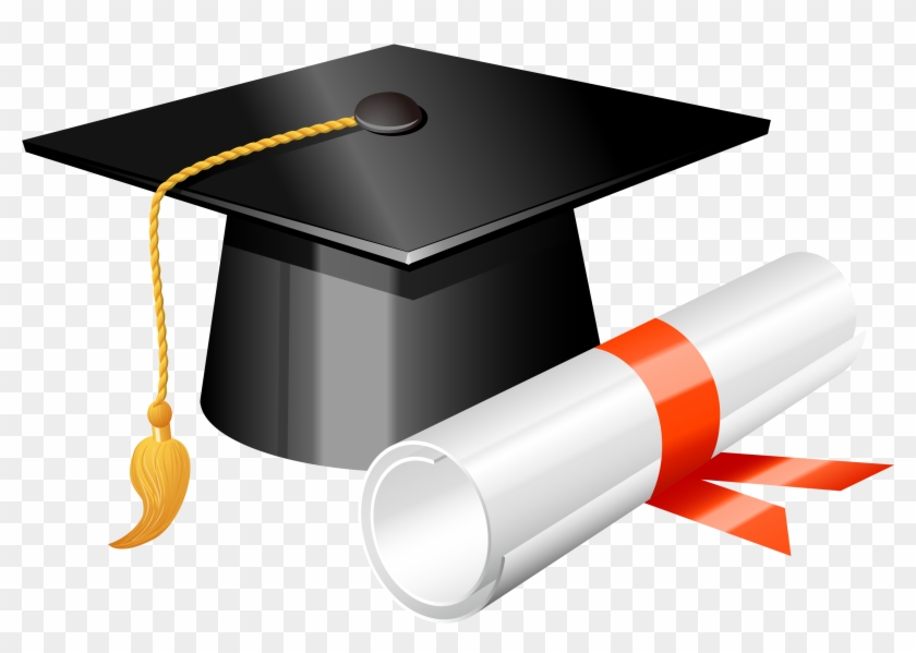 Gorro De Graduacion - Graduation Cap And Diploma Png #153152
