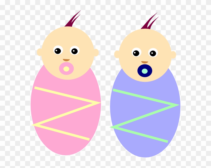 Twins Clipart - Boy And Girl Twins Cartoon #153189