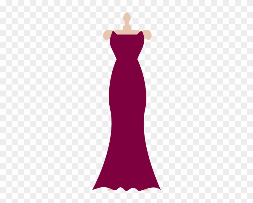 Pink Dress Clipart Strapless Dress - Clip Art Bridesmaid Dress #153237