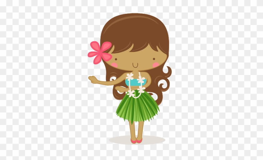 Luau Girl Clipart 02 - Cute Hawaii Girl Clipart #153300