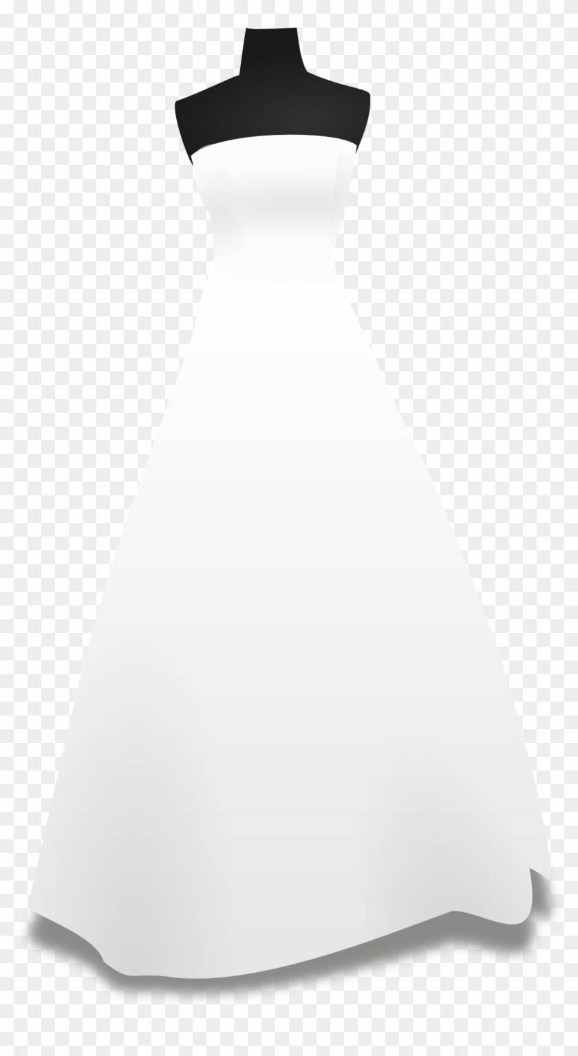 Wedding Bride Dress Clip Art At Clker - Wedding Dress Clipart No Background #153452