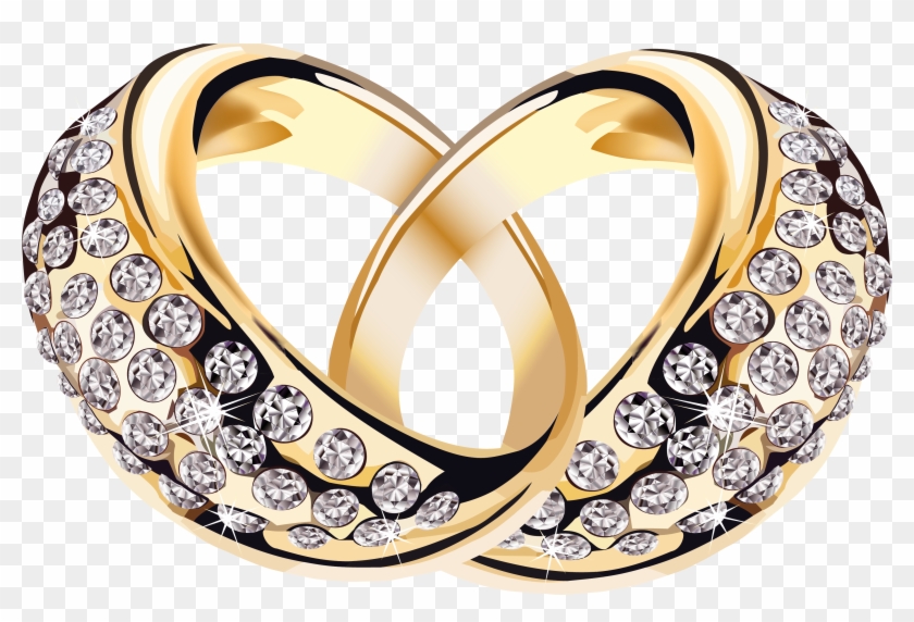 Diamond Clipart Jewelery - Gold Wedding Ring Png #153679