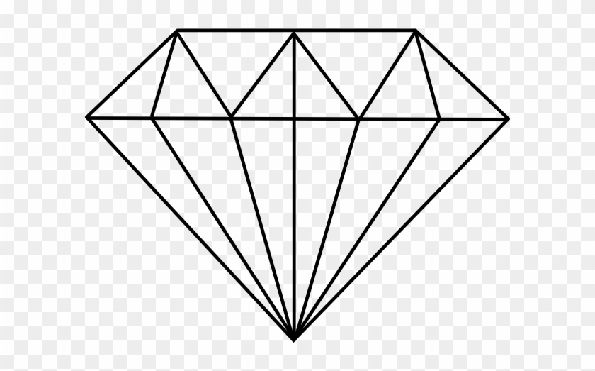 Diamond Drawing Clipart - Diamond Geometric #154112