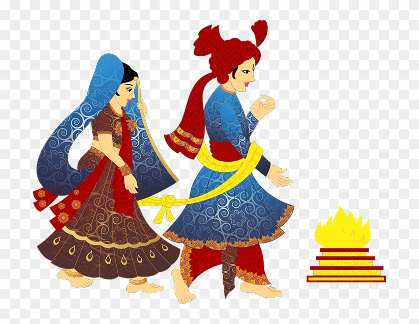 Indian Clipart Bride Groom - Indian Wedding Clipart Png #154218