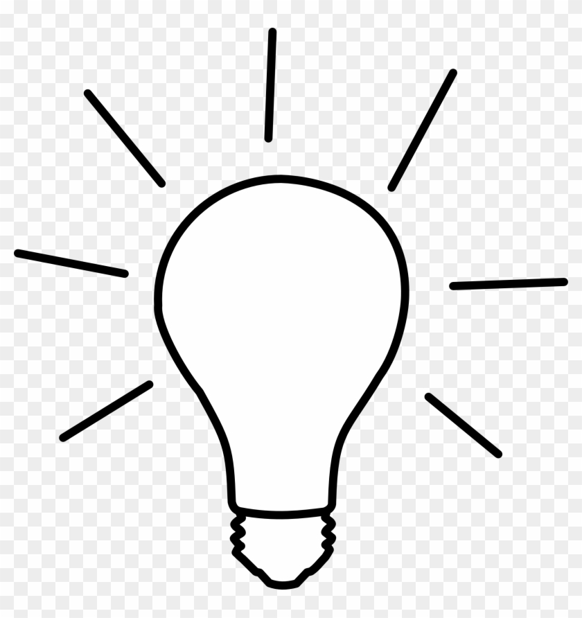 Cfl Clip Art Clipart Panda - Light Clipart Black And White #155490
