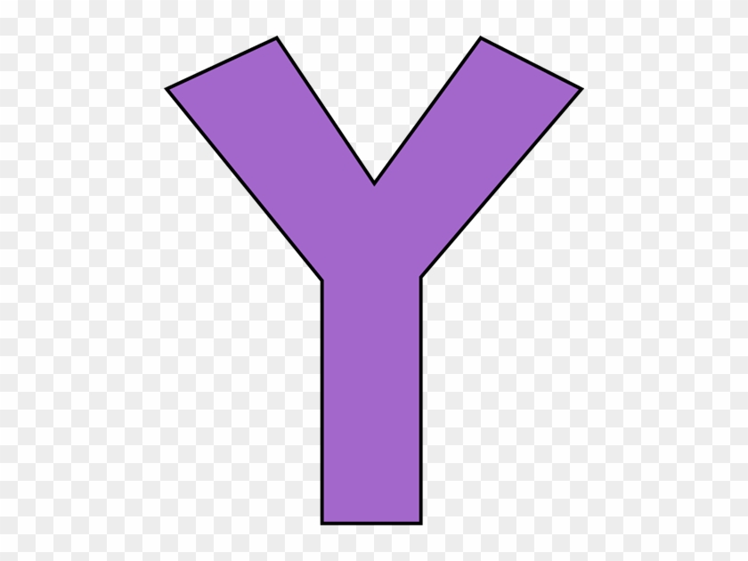 Purple Letter Y Clip Art Image - Letter Y Clipart #155539