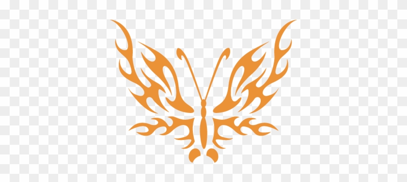 Stencil Aerografia Tattoo Animal 048 Mariposa Fuego #816185