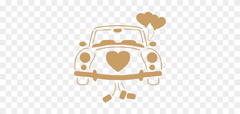 Auto De Recién Casados - Plantillas Estarcido Bodas #816493