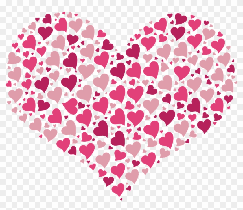 Valentine Hearts Images Clip Art - Coração De Corações Png #816769