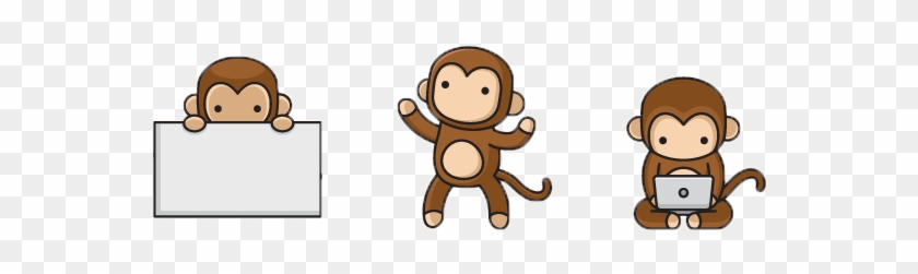 Monkey Cartoon Clip Art - Monkey Cartoon Clip Art #817578