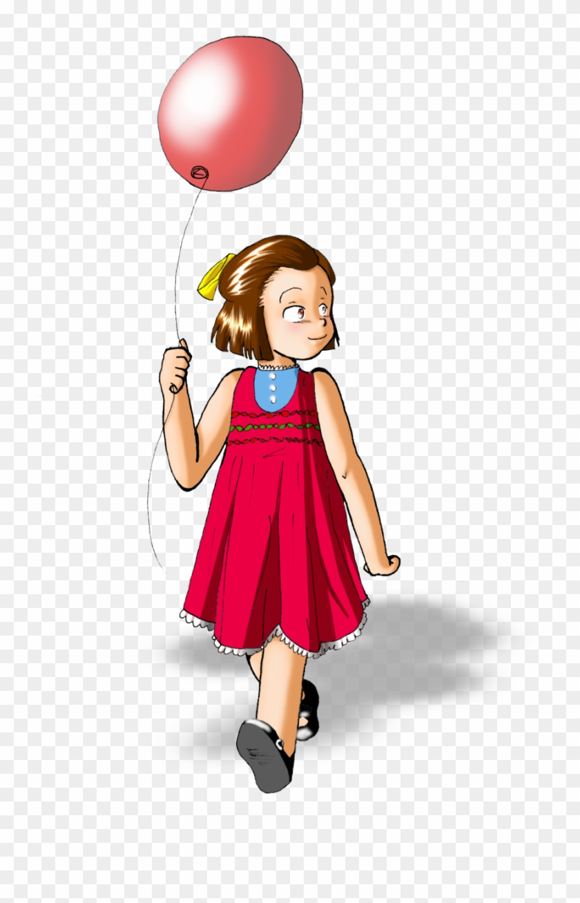Child With A Balloon By Genrechowderstudios Child With - Child #817402