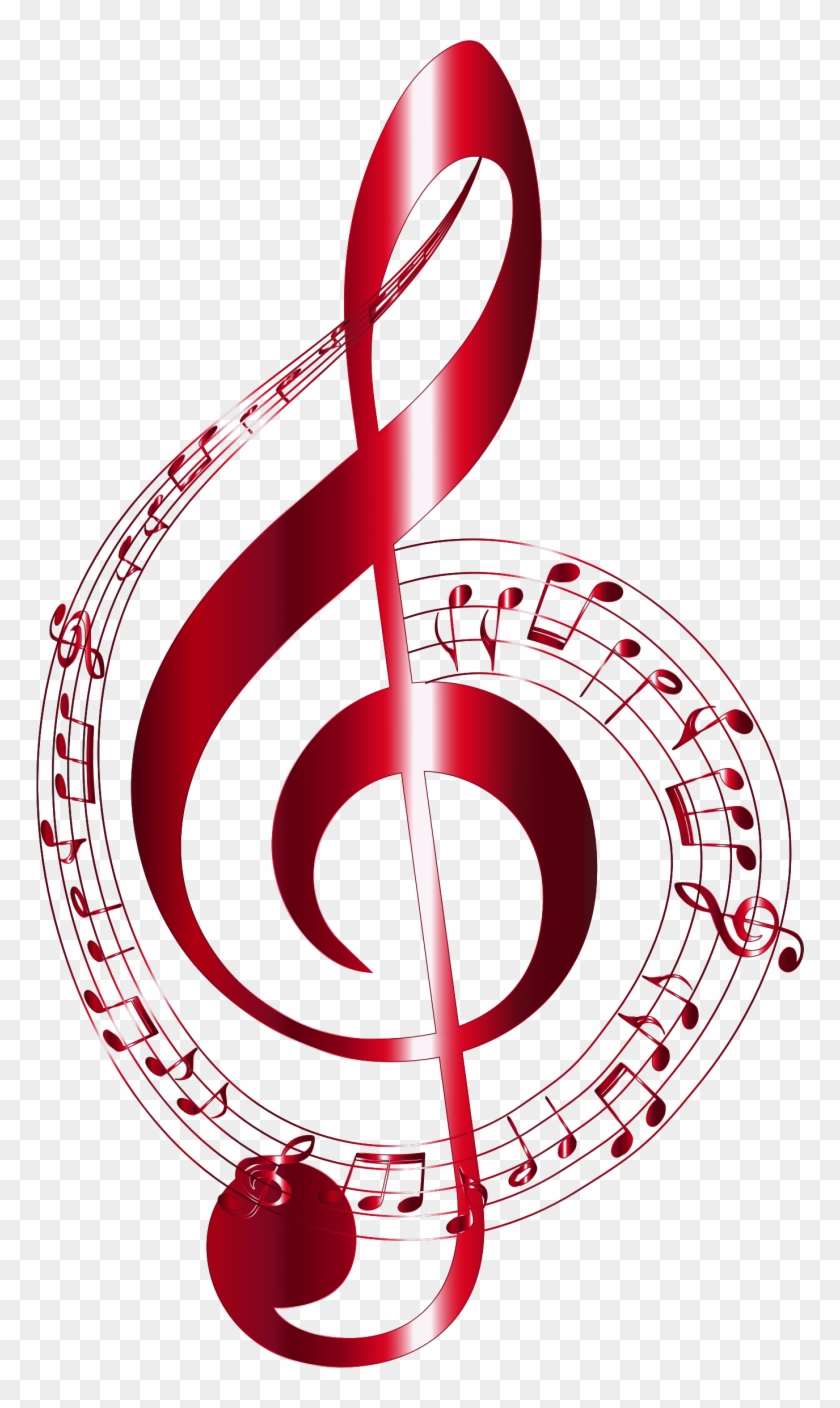 Musical Note Clef Clip Art - Musical Note Clef Clip Art #817493