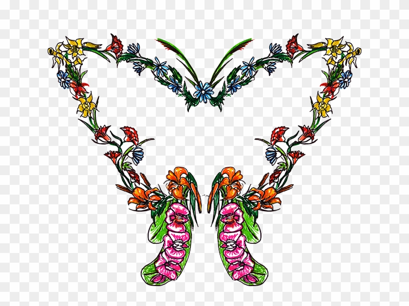 Butterfly Flower Clip Art - Butterfly Flower Clip Art #817514