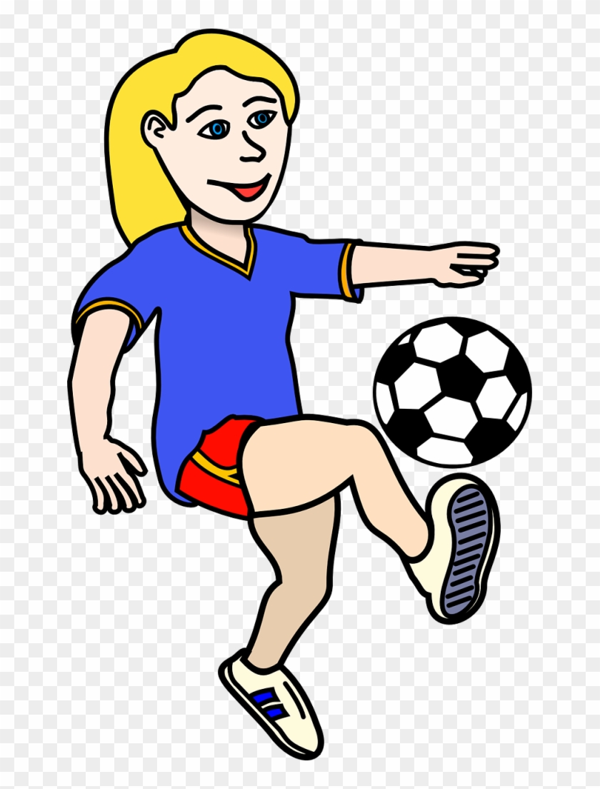 Girls Playing Clipart - Soccer Ball Clip Art #817861